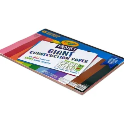 Crayola Project Giant 12" x 18" Construction Paper, Assorted Colors, 48 Sheets/Pack (99-0055 )