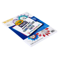 Crayola Project Premium Construction Paper, White, 50/Pack (99-0081)