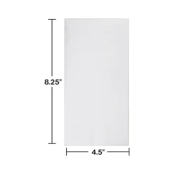 Creative Converting Better Than Linen Lunch Napkin, White, 72 Napkins/Pack (DTC913272NAP)