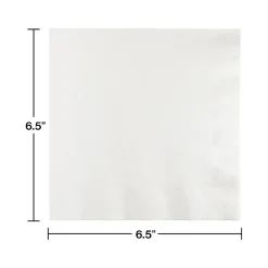 Creative Converting Touch of Color Lunch Napkin, 2-ply, White, 150 Napkins/Pack (DTC139140135NAP)