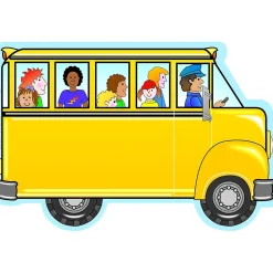 Creative Shapes Bus with Kids Memo Pad, Multicolored, 6/Bundle (SE-89-6)