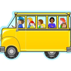 Creative Shapes Bus with Kids Memo Pad, Multicolored, 6/Bundle (SE-89-6)