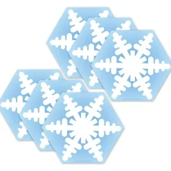 Creative Shapes Snowflake Memo Pad, Multicolor, 6/Bundle (SE-15-6)