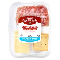 Creminelli Sopressata, Monterey Jack Cheese, Crackers, 0.5, 4/Pack (220-02085)