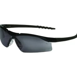 Crews DALLAS Wraparound Safety Glasses Black/Gray