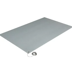 Crown Comfort-King Anti-Static Floor Mat, 24" x 60" Steel Gray (CWNZC0025GY)
