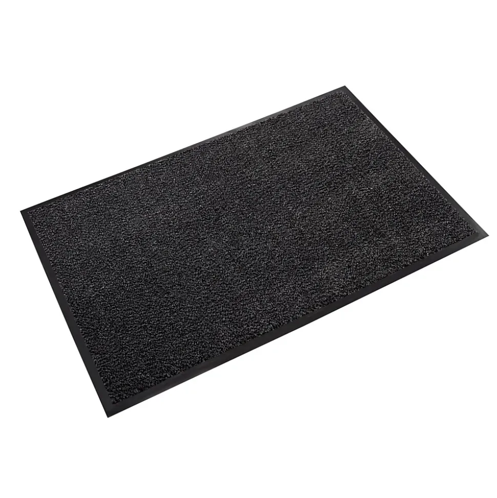 Crown Dust-Star Microfiber Wiper Floor Mat, 48" x 72", Charcoal (CWNDS0046CH)