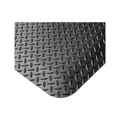 Crown Industrial Deck Plate Anti-Fatigue Floor Mat, 24" x 36", Black (CWNCD0023DB)