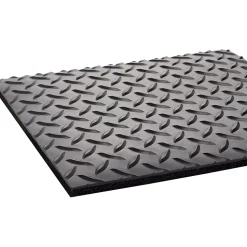 Crown Mats Industrial Deck Plate Anti-Fatigue Mat, 36" x 144", Black (CD 0312DB)