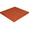 Crown Mats Safety-Step Perforated Safety Mat, 36" x 36", Terra-Cotta (KM RG33TC)