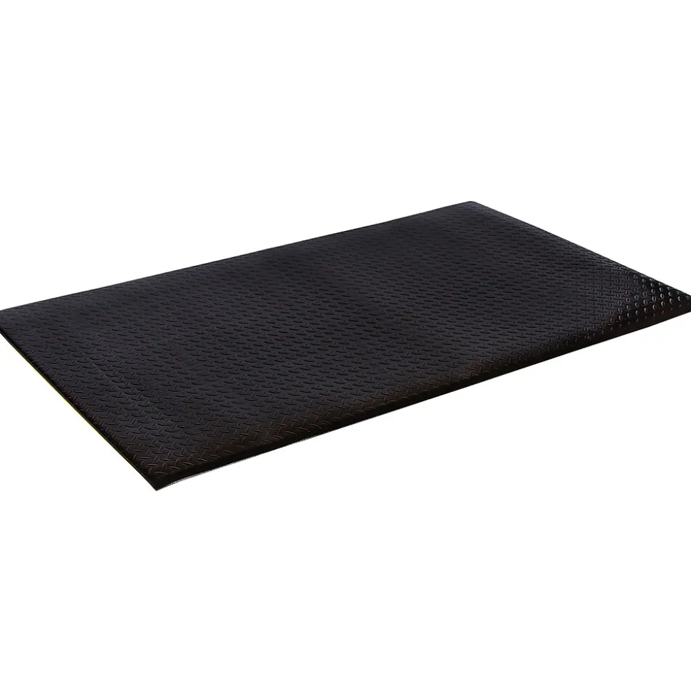 Crown Mats Wear-Bond Tuff-Spun Anti-Fatigue Mat, 24" x 36", Black (WB 0023KD)