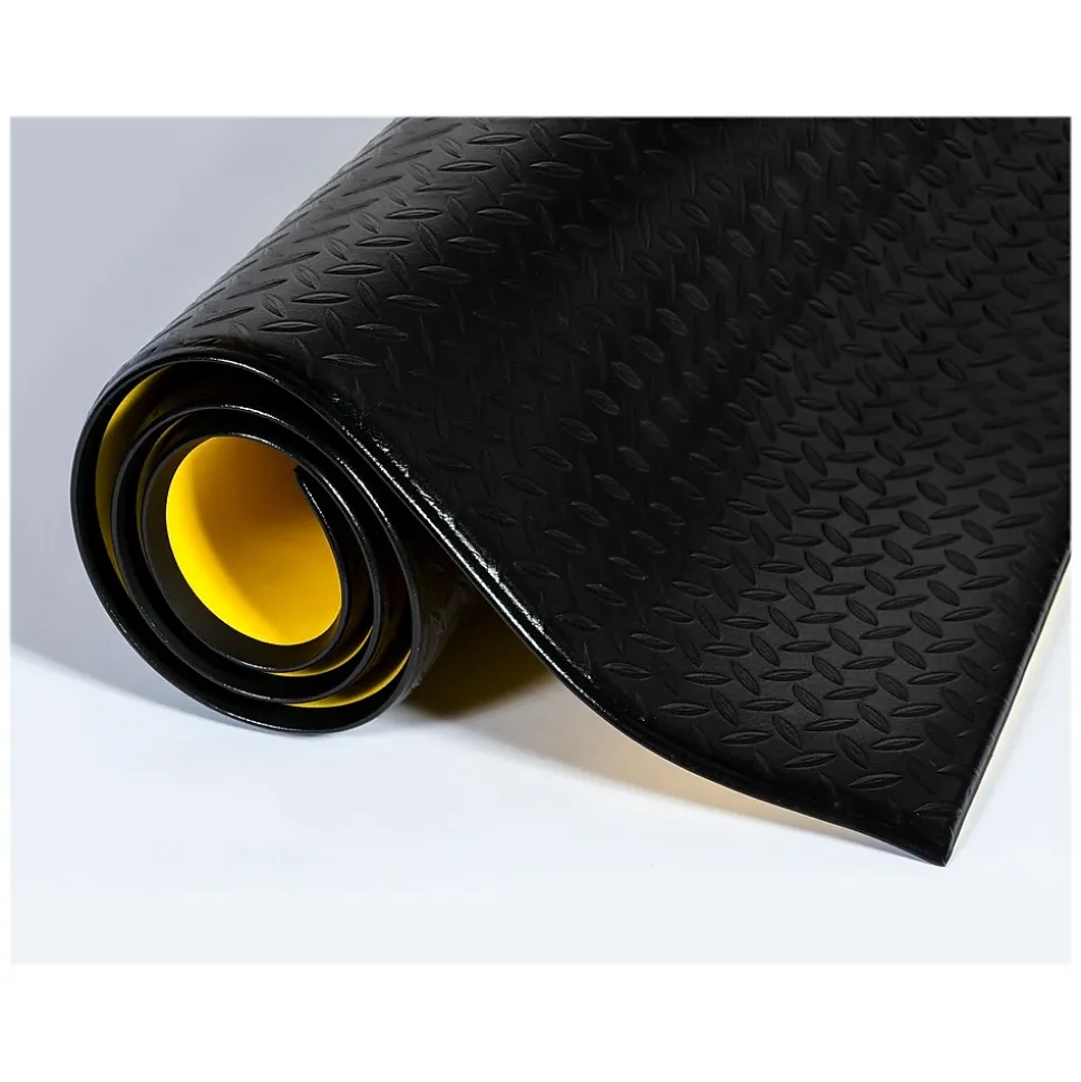 Crown Mats Wear-Bond Tuff-Spun Anti-Fatigue Mat, 24" x 36", Black (WB 0023KD)