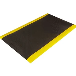 Crown Mats Wear-Bond Tuff-Spun Anti-Fatigue Mat, 36" x 60", Black/Yellow (WB 0035YD)