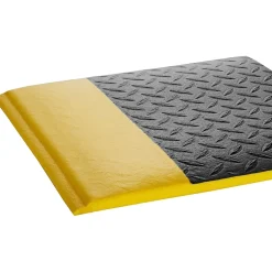 Crown Mats Wear-Bond Tuff-Spun Anti-Fatigue Mat, 36" x 60", Black/Yellow (WB 0035YD)