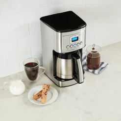 Cuisinart 12-Cups Automatic Drip Coffee Maker, Black Stainless (DCC-3400P1)