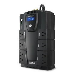 CyberPower Intelligent LCD UPS Series 825VA Battery Backup UPS, 8-Outlets, Black (CP825AVRLCD)