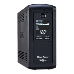 CyberPower Intelligent 1000VA UPS Battery Backup and Surge Protector, 9-Outlets, Black (CP1000AVRLCD)