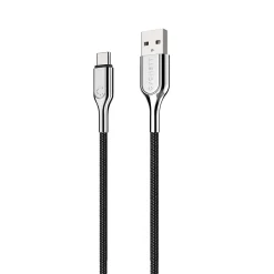 Cygnett Armored 3.1 USB-C to USB-A Charge and Sync Cable, 3', Black (CY2679PCUSA)