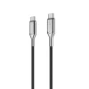 Cygnett Armored 2.0 USB-C to USB-C Charge and Sync Cable, 3', Black (CY2677PCTYC)