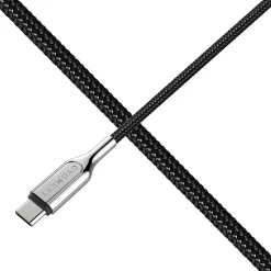 Cygnett Armored 2.0 USB-C to USB-C Charge and Sync Cable, 3', Black (CY2677PCTYC)