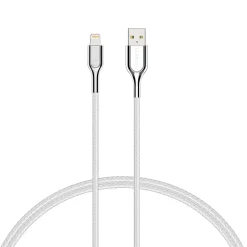 Cygnett Armored Lightning to USB-A Charge and Sync Cable, 6', White (CY2686PCCAL)
