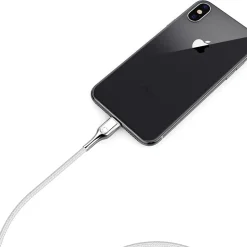 Cygnett Armored Lightning to USB-A Charge and Sync Cable, 6', White (CY2686PCCAL)