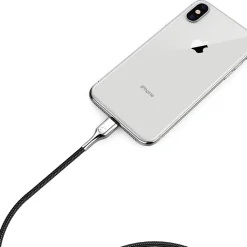 Cygnett Armored Lightning to USB-C Charge and Sync Cable, 3', Black (CY2799PCCCL)