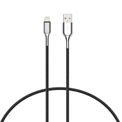 Cygnett Armored Lightning to USB-A Charge and Sync Cable, 3.28', Black (CY2669PCCAL)
