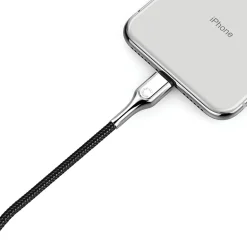 Cygnett Armored Lightning to USB-A Charge and Sync Cable, 3.28', Black (CY2669PCCAL)