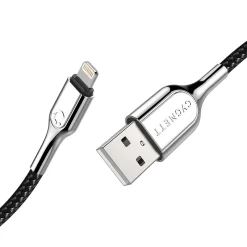 Cygnett Armored Lightning to USB-A Charge and Sync Cable, 3.937" (CY2668PCCAL)