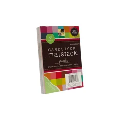 DCWV Matstack Textured Cardstock, Assorted Colors, 87 Sheets/Pack (MS-013-00002)