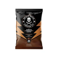 Death Wish Coffee Co. Coffee Frac Pack, Medium Roast, 3.25 oz., 25/Carton (PGMDRS325)