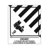 Decker Tape Products UN3481 LITHIUM-ION BATTERIES Shipping Label, 4" x 4.75", White/Black, 500 Labels/Roll (DL526P-3)