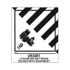 Decker Tape Products UN3481 LITHIUM-ION BATTERIES Shipping Label, 4" x 4.75", White/Black, 500 Labels/Roll (DL526P-4)