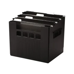 DecoFlex Large Capacity Desktop File Box, Letter Size, Black (PFX 43013)
