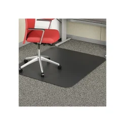 Deflect-O EconoMat Carpet Chair Mat, 46" x 60'', Low-Pile, Black (CM11442FBLKCOM)