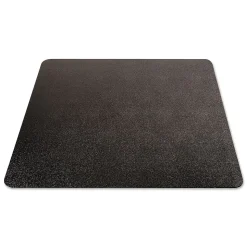 Deflect-O EconoMat Carpet Chair Mat, 46" x 60'', Low-Pile, Black (DEFCM11442FBLK)