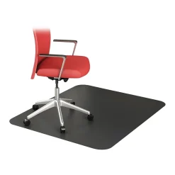 Deflect-O EconoMat Hard Floor Chair Mat, 46" x 60'', Black (CM21442FBLKCOM)