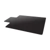 Deflect-O EconoMat Hard Floor Chair Mat with Lip, 45" x 53'', Black (CM21232BLKCOM)