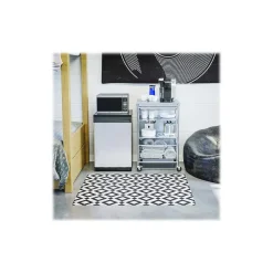 Deflect-O FashionMat Black Diamond Hard Floor Chair Mat, Low-Pile, Black/White (CM3540BD)