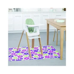 Deflect-O FashionMat Lazy Daisies Hard Floor Chair Mat, 35" x 40", Low-Pile, Multicolor (CM3540LD)