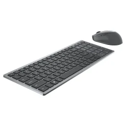 Dell Multi-Device Wireless Keyboard and Combo Optical Mouse, Gray (KM7120W-GY)