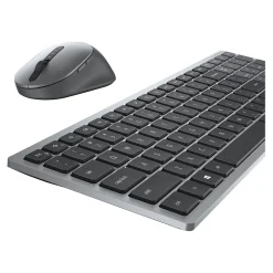 Dell Multi-Device Wireless Keyboard and Combo Optical Mouse, Gray (KM7120W-GY)