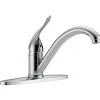 Delta Commercial HDF Single Handle Kitchen Faucet, Chrome (100LF-HDF)