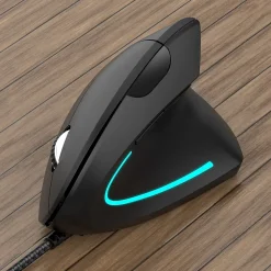 Delton Ergonomic 12 Optical USB Mouse, Black (DMERG12-U)