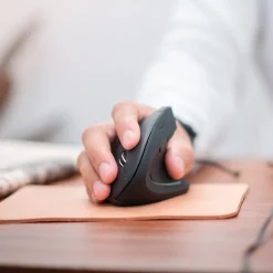 Delton Ergonomic 12 Wireless Ergonomic Optical 2.4 GHz Gaming Mouse, Black (DMERG12-WB)