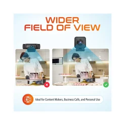 Delton HD 1080p Wireless Webcam, 2.1 Megapixels, Black (DCWC50)