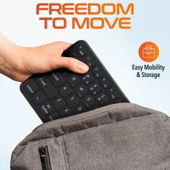 Delton N60 Bluetooth Keyboard with Touchpad, Small Portable Wireless Computer Keyboard, Black (DKMIN60-WB)