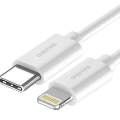 Delton Overtime USB-C/USB Wall & Car Chargers with Two Apple MFi Certified Cables for iPhone/iPad, White (CE14548A)