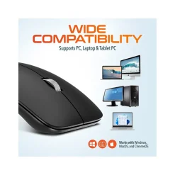 Delton S10 Wireless Optical Mouse, Black (DMERGS10-WB)